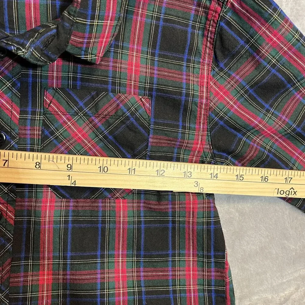 Free Assembly Shirt Boys 4/5 Plaid  Christmas Classic Preppy Holiday‎ School Top